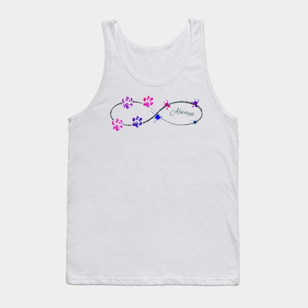 Always Dog Paws Tank Top by Ravendax